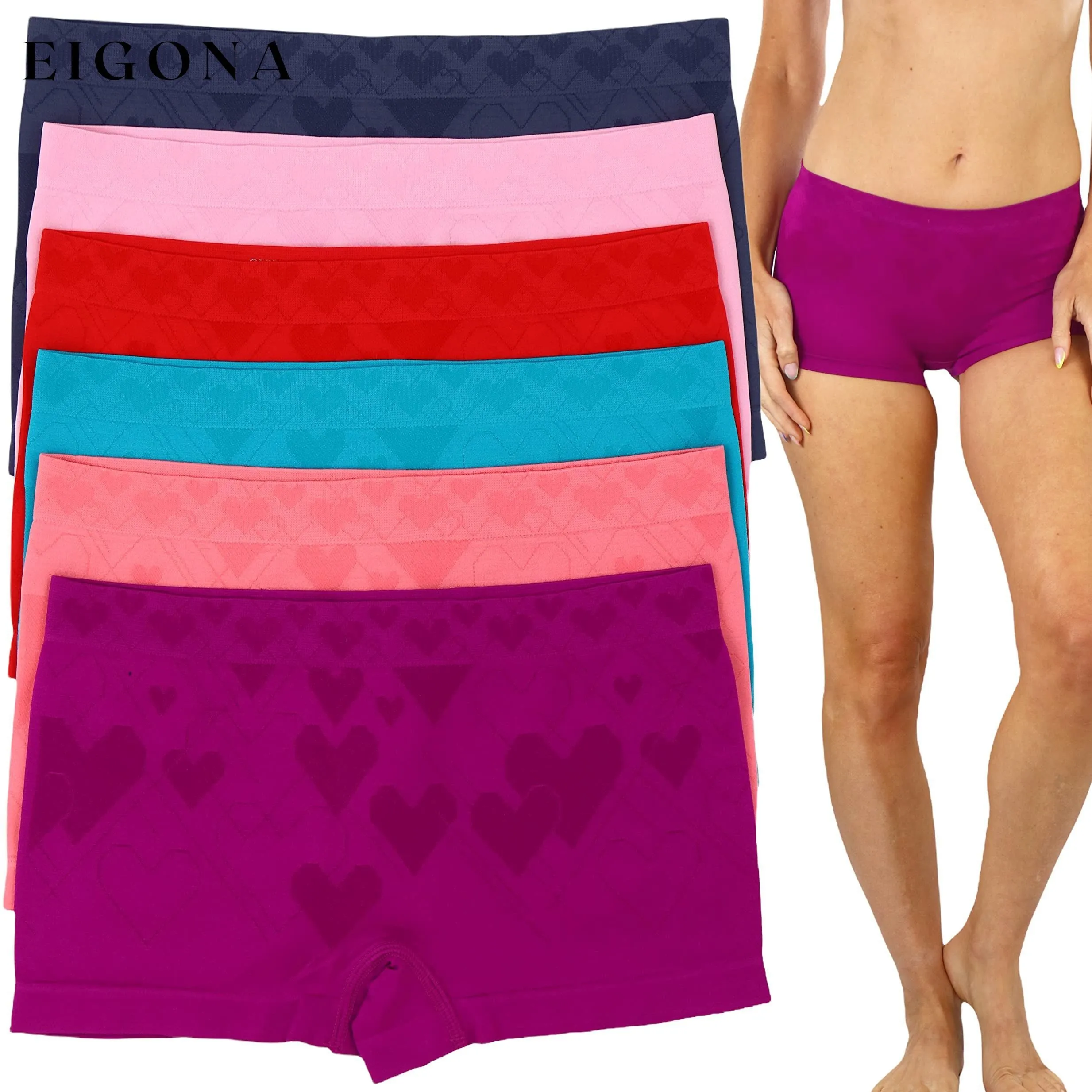6-Pack: Women's Stretch Boyshort Panties