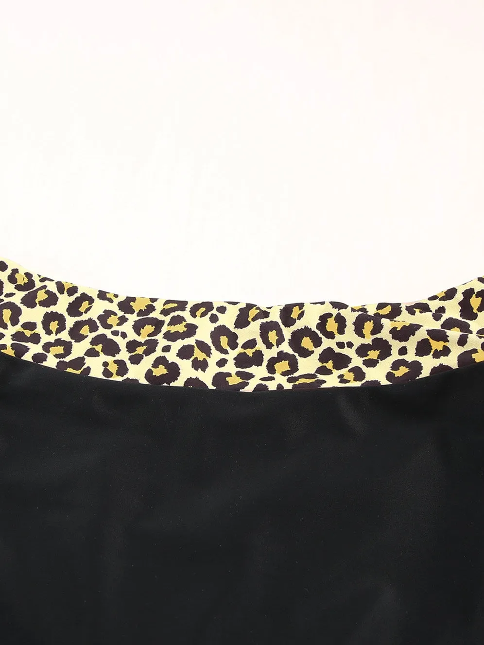 Adjustable Strap Leopard Print Tankini