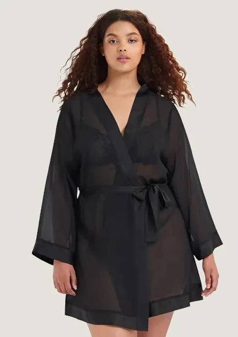 Chiffon Kimono (Black)