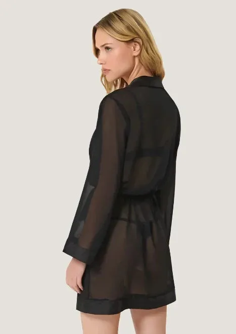 Chiffon Kimono (Black)