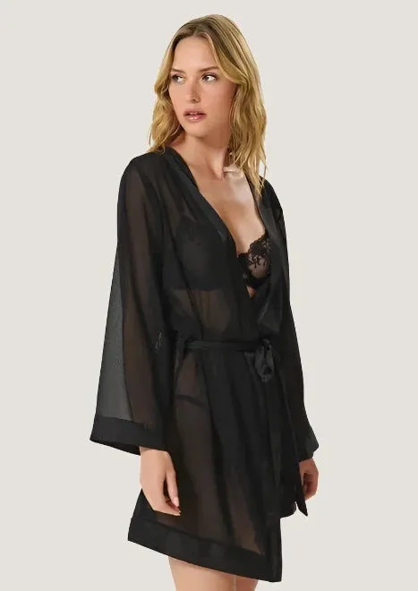 Chiffon Kimono (Black)
