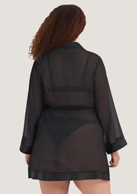 Chiffon Kimono (Black)