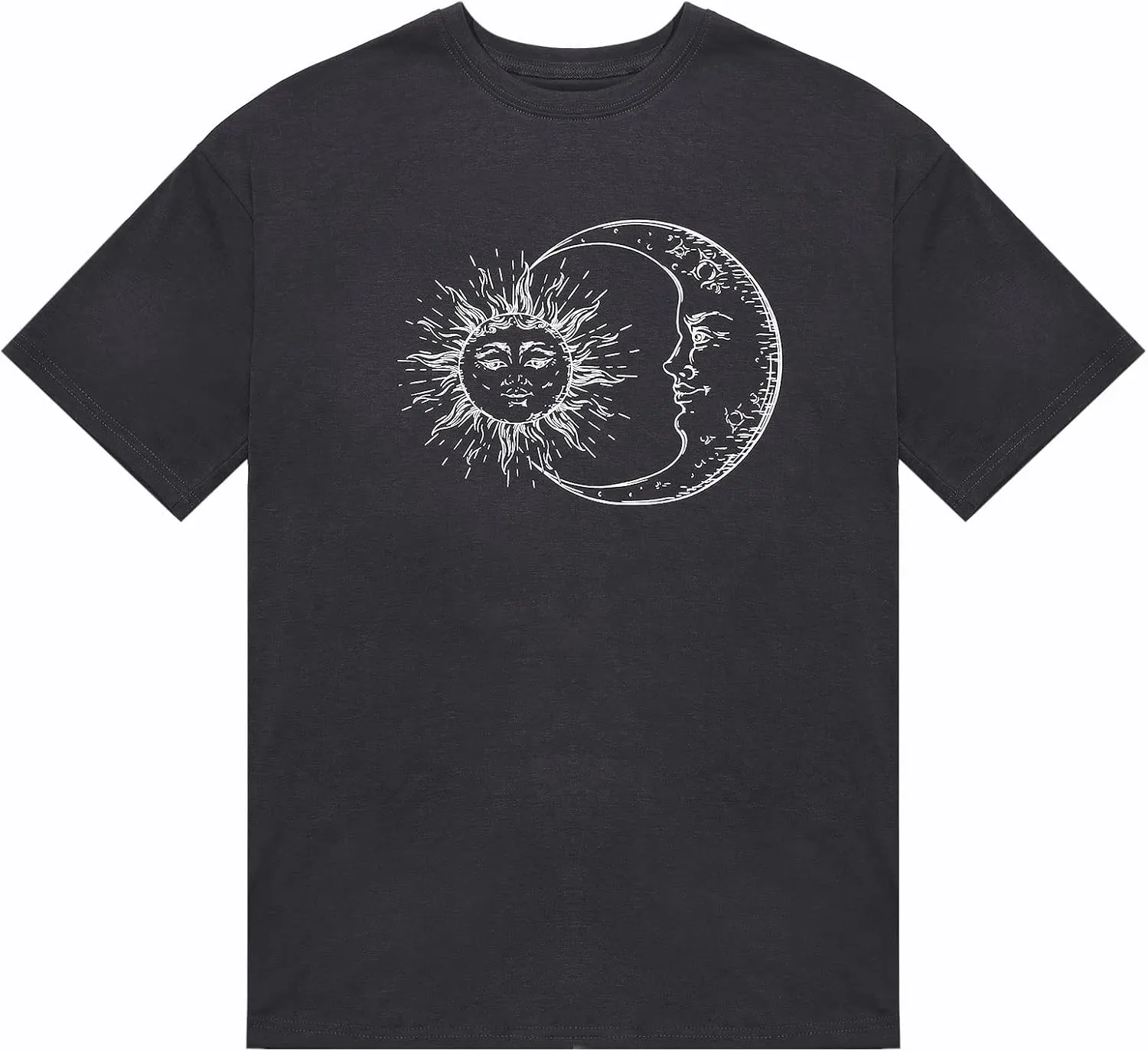 CSDAJIO Women's Casual Short Sleeve Loose Shirt Oversized T-Shirt Trendy Going Out Crew Neck Summer Graphic Tees