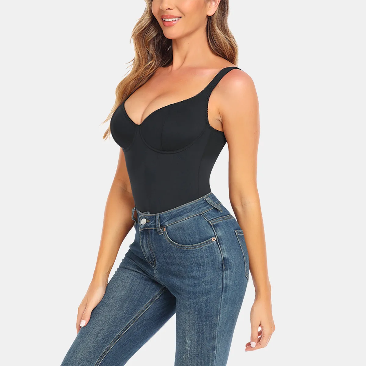 Cupped Shaping Thong Bodysuit