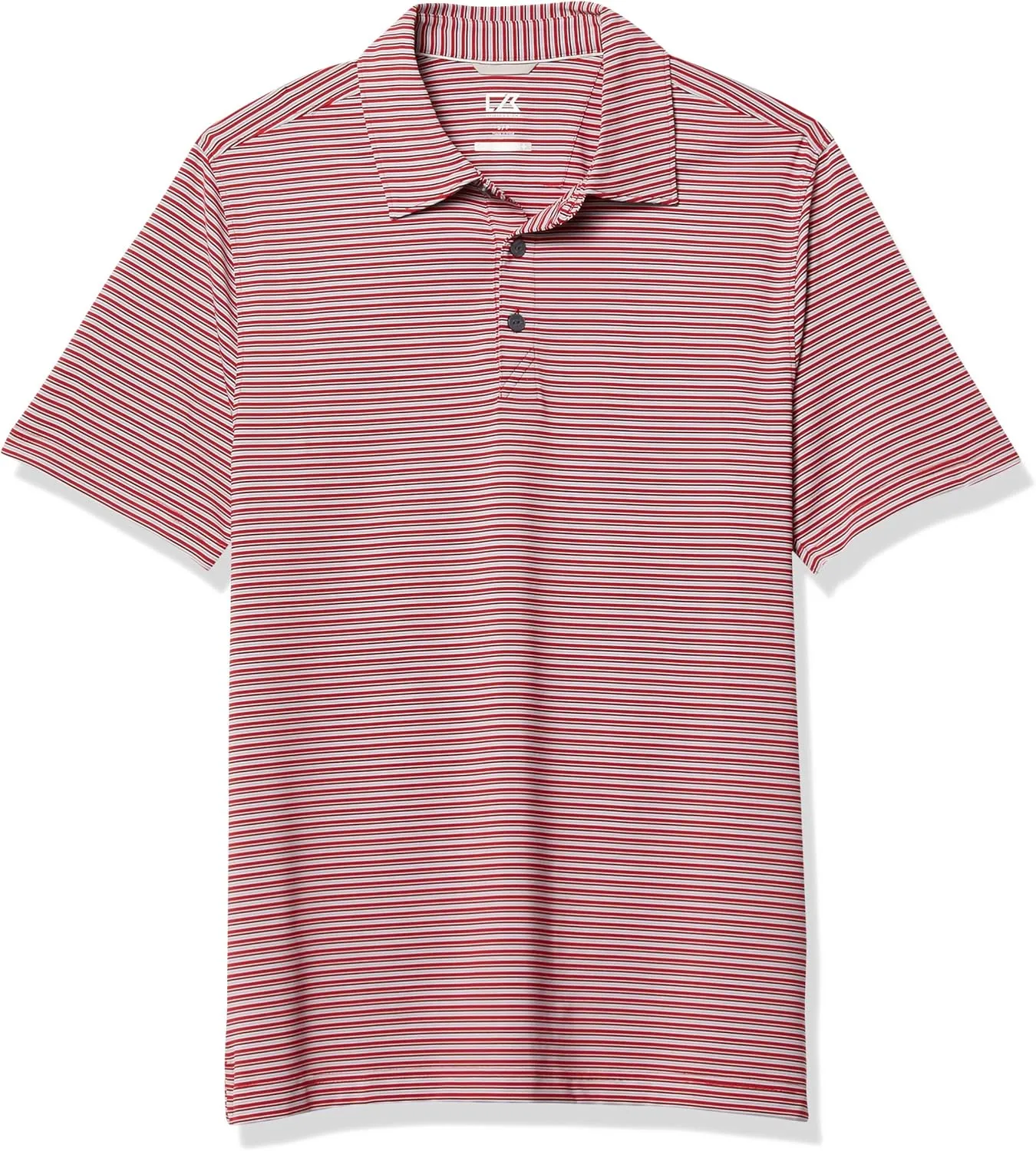 Cutter & Buck Men's Moisture Wicking, 50  UPF Division Stripe Polo Shirt
