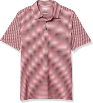 Cutter & Buck Men's Moisture Wicking, 50  UPF Division Stripe Polo Shirt