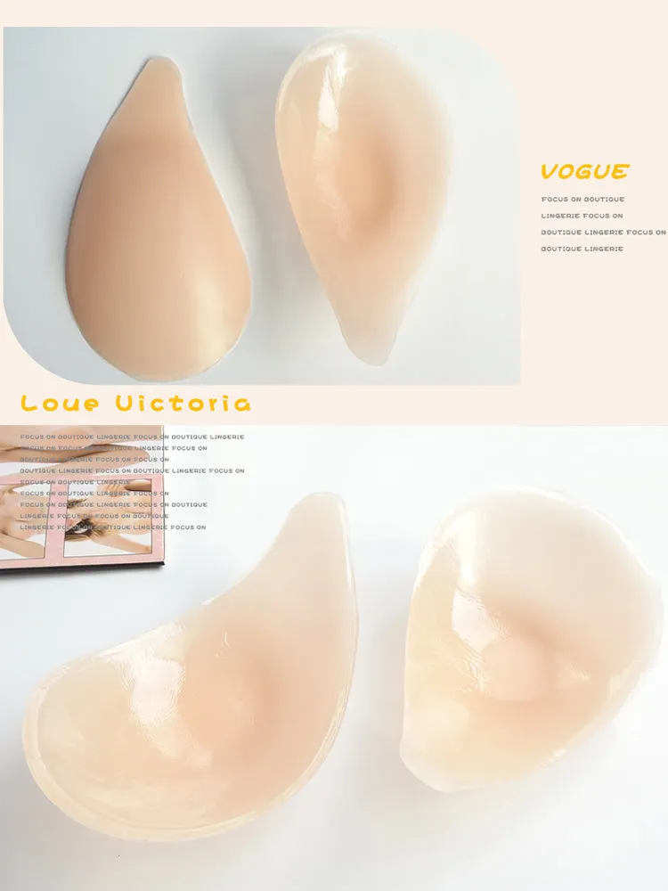 Deep V Wedding Dress Push Up Silicone Breast Invisible Stickers