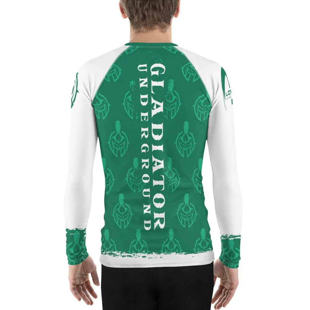 Gladiator Underground Men's Rash Guard - Green Belt