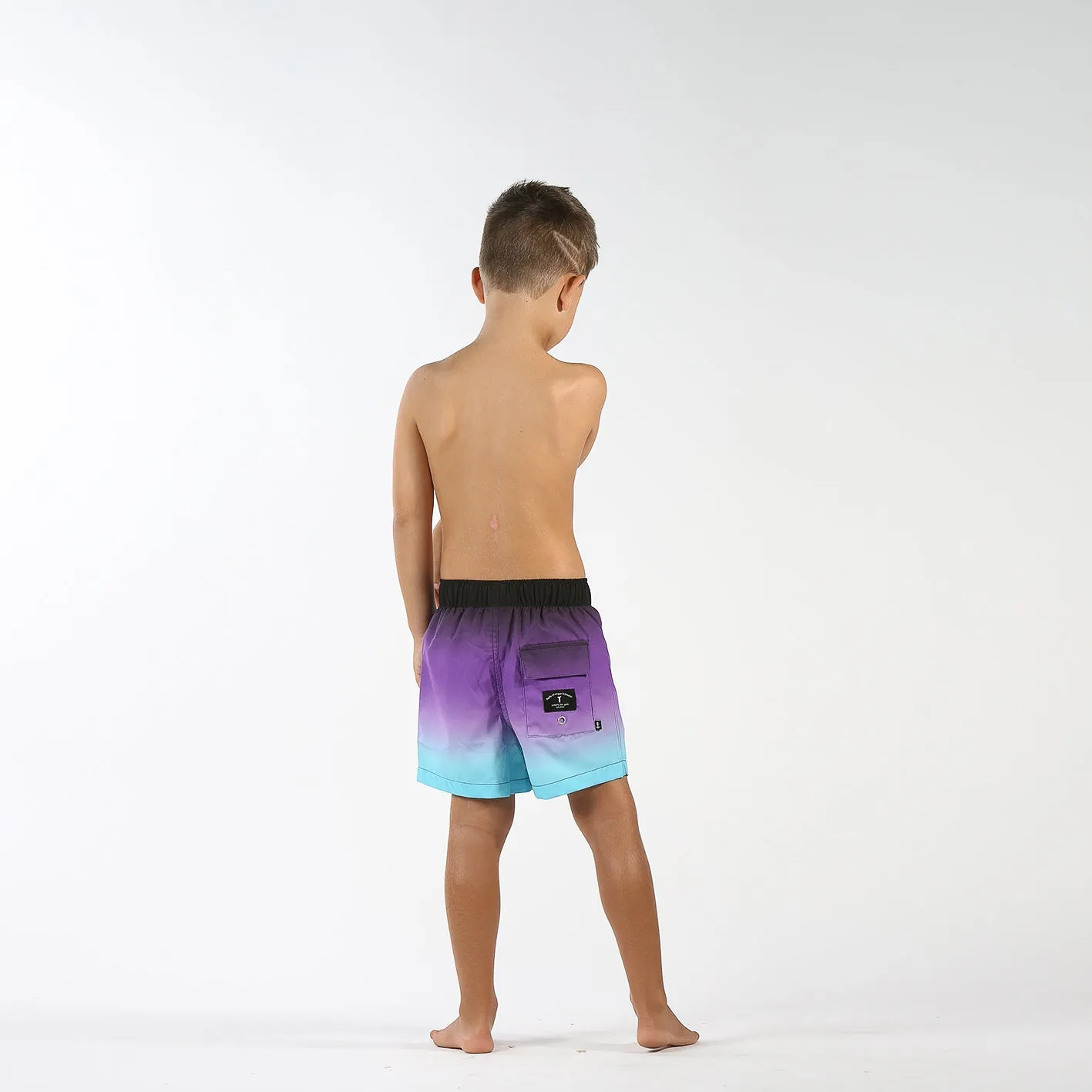 Hello Stranger Fade Board Shorts - Purple Fade
