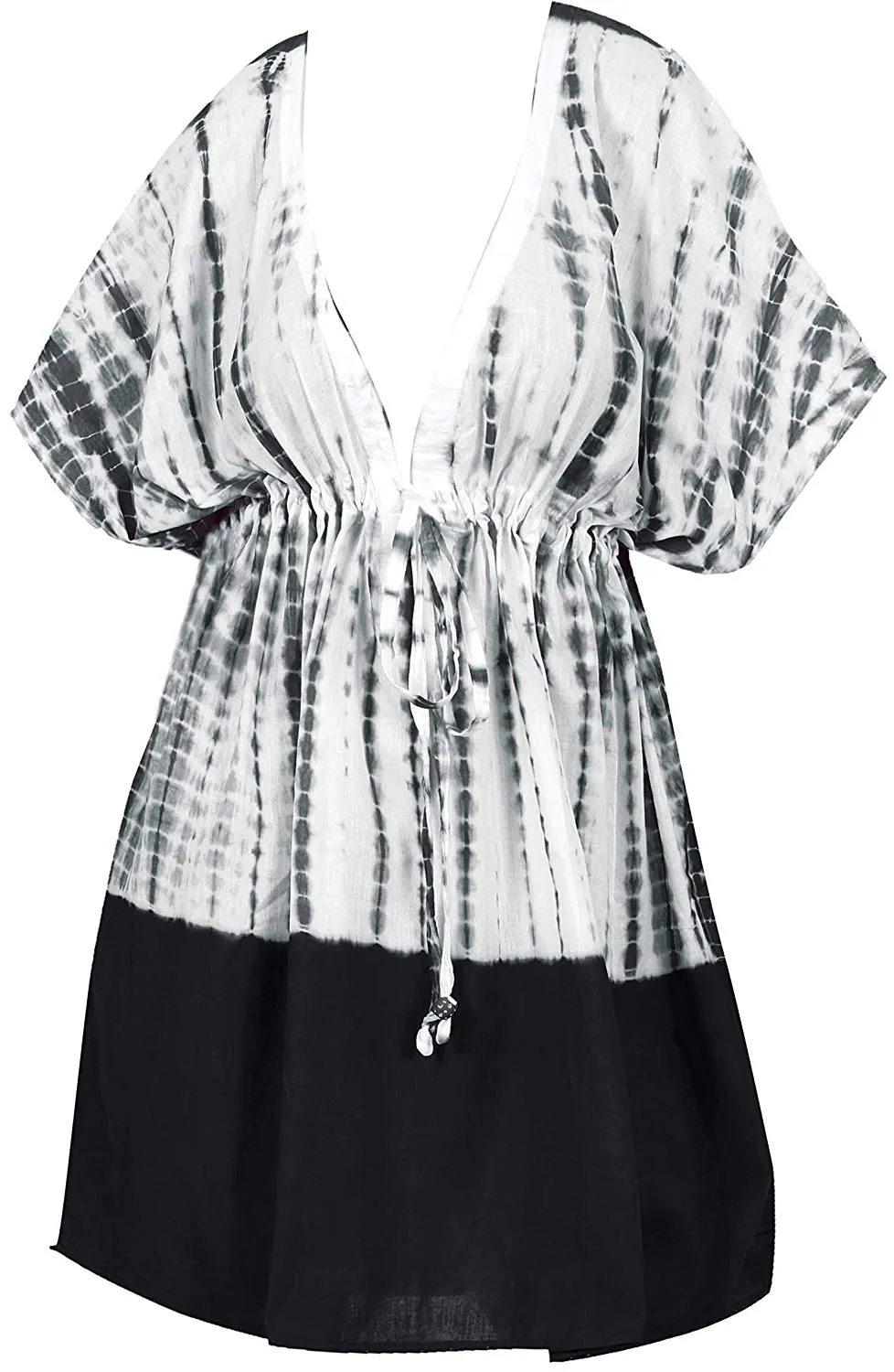 LA LEELA Swimwear Swimsuit Beach Bikini Cover up Womens Summer Dress Tie Dye