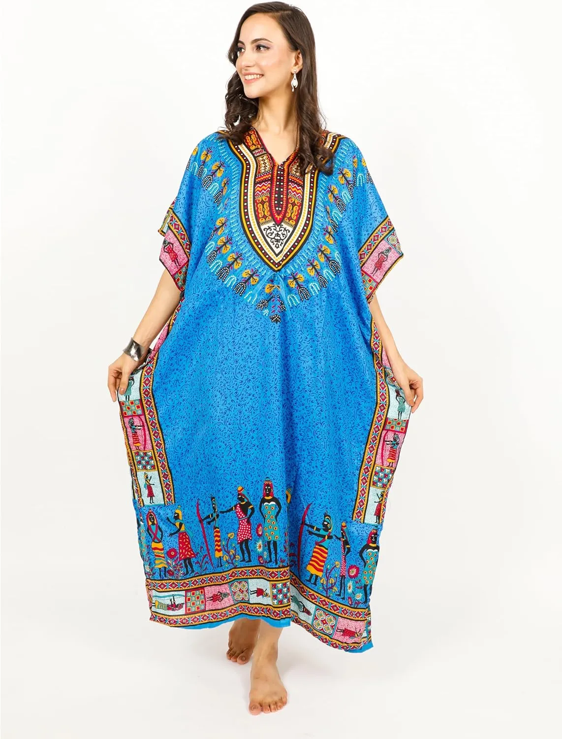 Ladies Kaftans Tunic Kimono Maxi Women Dashiki African Caftan Plus Size Lounge Girls Kimono for Any Occasion