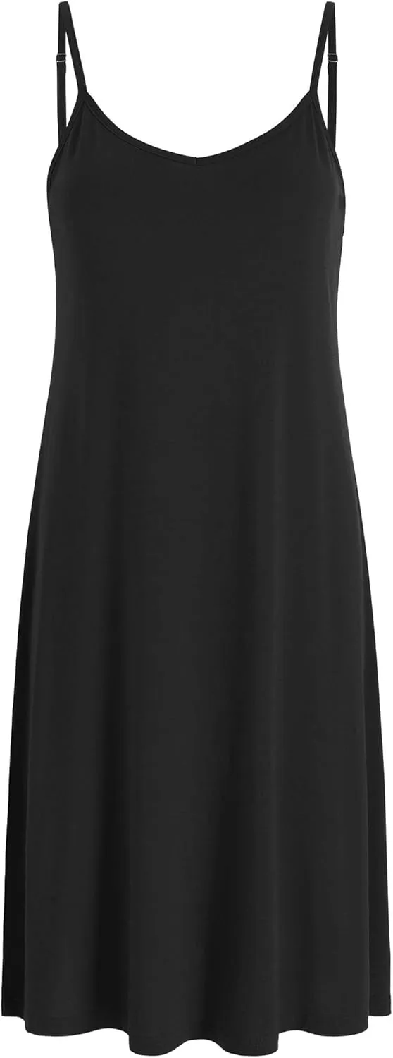 Latuza Women's Viscose Slip Sleep Dress Sleeveless Nightgown