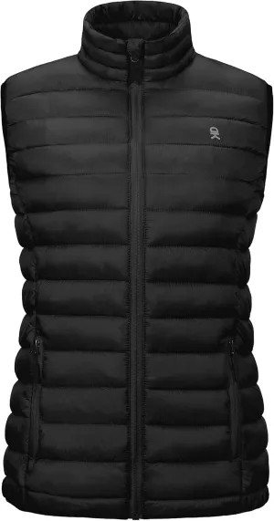 Little Donkey Andy Women's Lightweight Warm Puffer Golf Vest Thermal Winter Sleeveless Jacket for Hiking Travel Casual