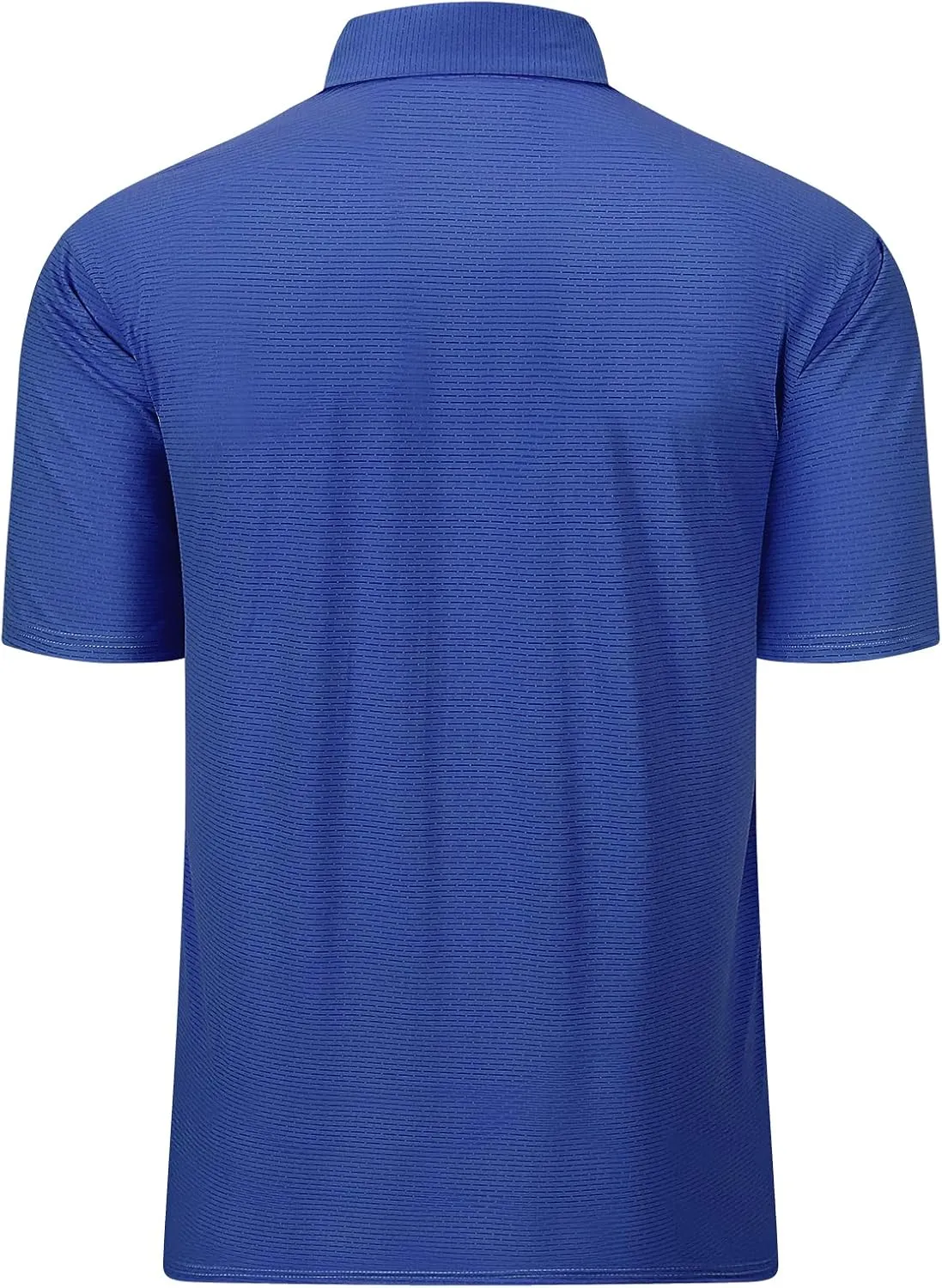 Men's Short Sleeve Polo Shirt Stretch Solid Performance Golf Shirts Moisture Wicking Athletic Casual Collared T-Shirt