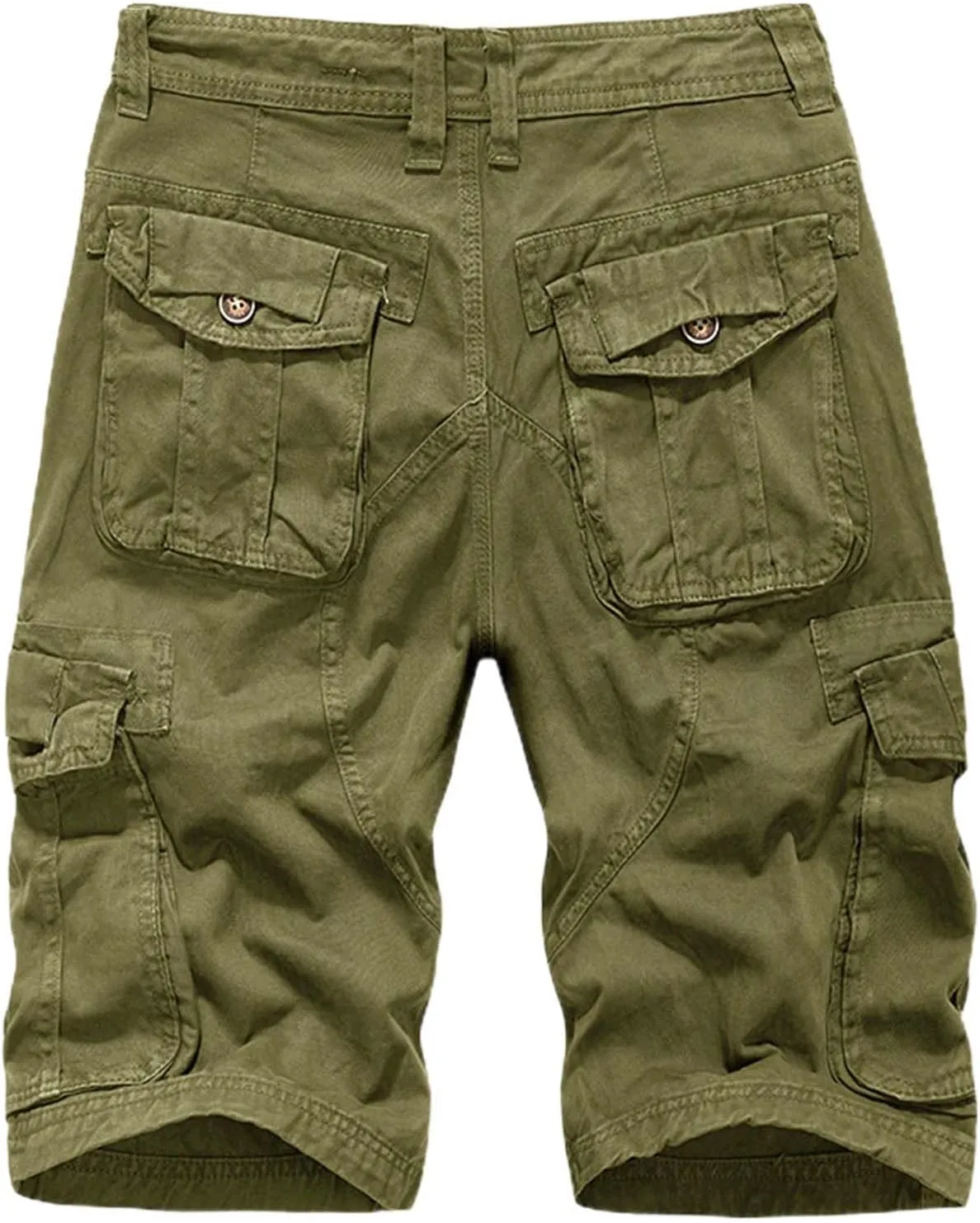 Men's Shorts Summer Casual Cotton Sports Cargo Shorts with Multi-Pocket Hiking Summer Linen Multicolor Relaxed Split