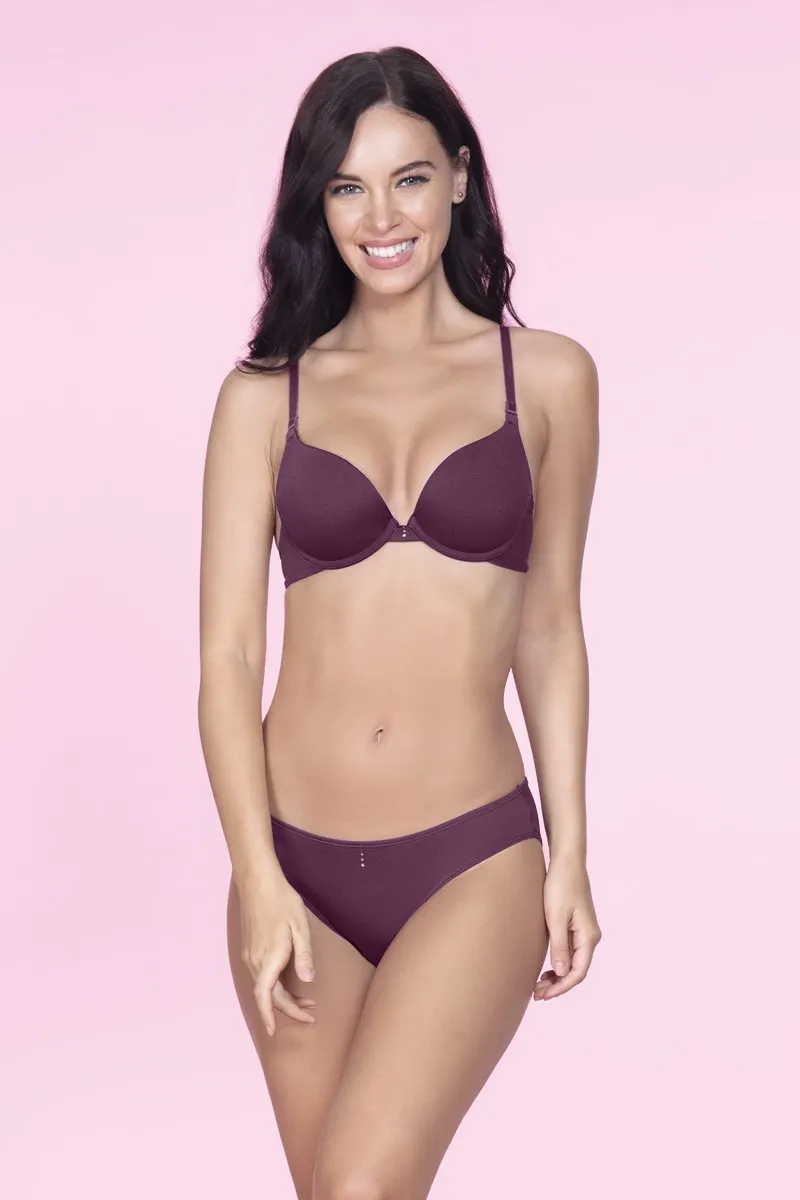 Perfect Lift Padded Wired Demi Bra - Violet