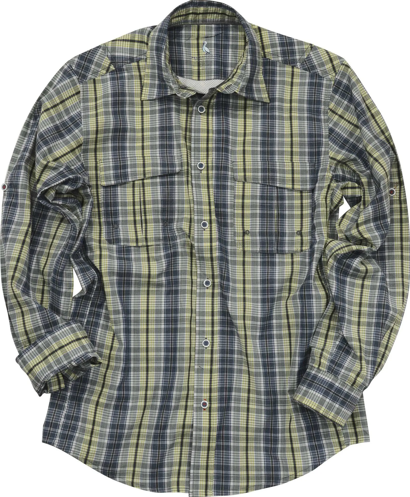Performance Fishing Long Sleeve - Reef/Yellow,Blue