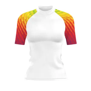 Rainbow - Women's Surf UPF50  Short Sleeve Rash Guard