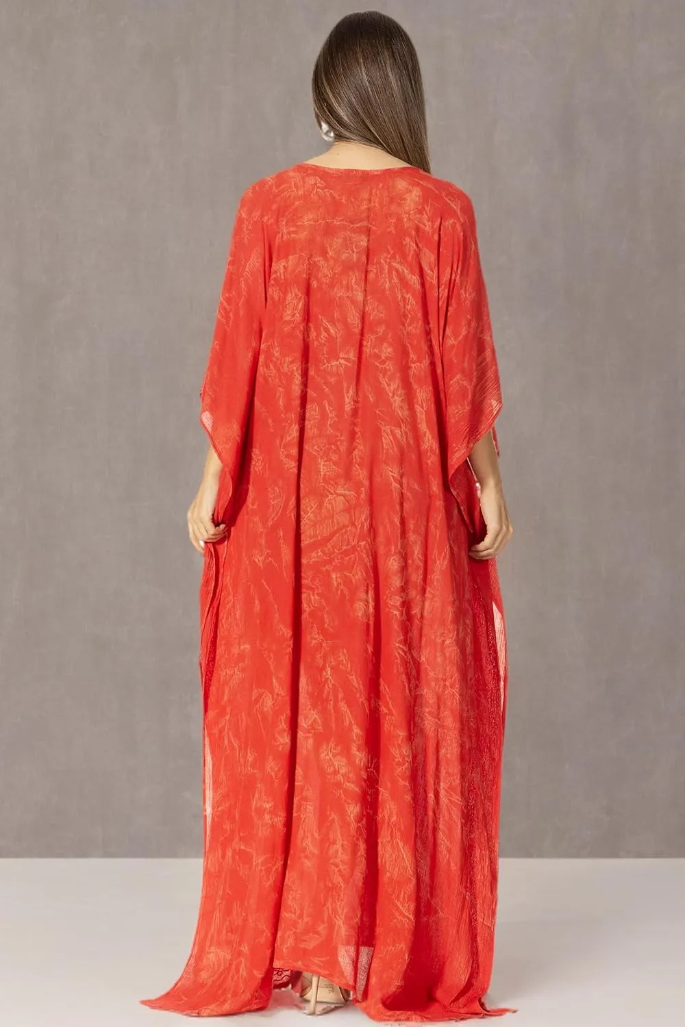 Sakkas Catia Women's Boho Casual Long Maxi Caftan Dress Kaftan Cover-up LougeWear
