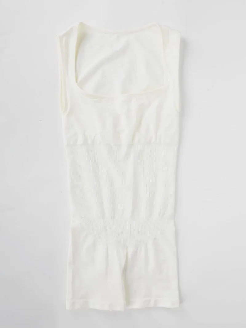 Square Neck Tummy Control Shaping Jumpsuit