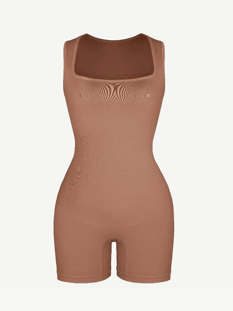 Square Neck Tummy Control Shaping Jumpsuit