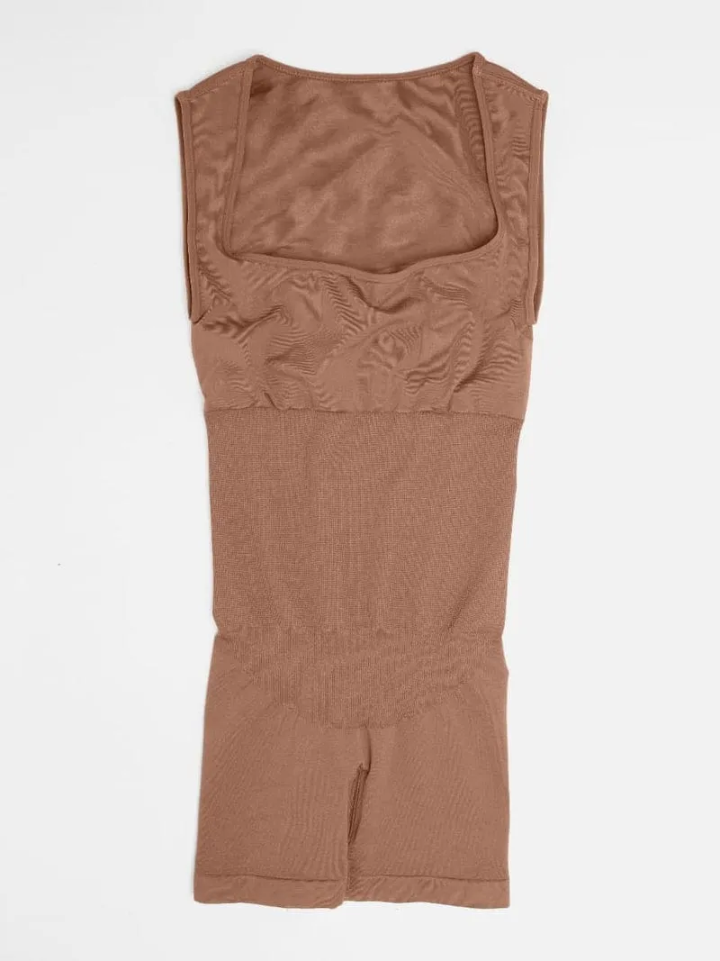 Square Neck Tummy Control Shaping Jumpsuit