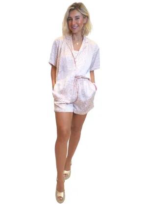 The Neon Star Co-ords - Shirt & Shorts Set - Jungle Blush