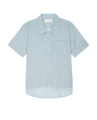 The Short Sleeve Pajama Shirt Blue Star Print