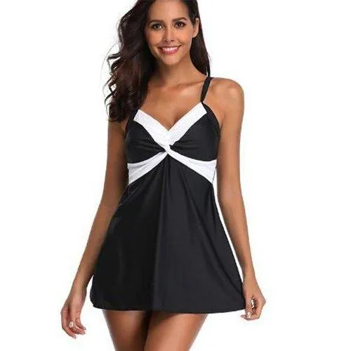 Two Pieces V-Neck Tankini Set