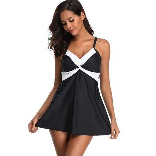 Two Pieces V-Neck Tankini Set