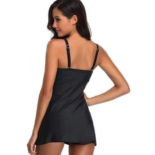 Two Pieces V-Neck Tankini Set