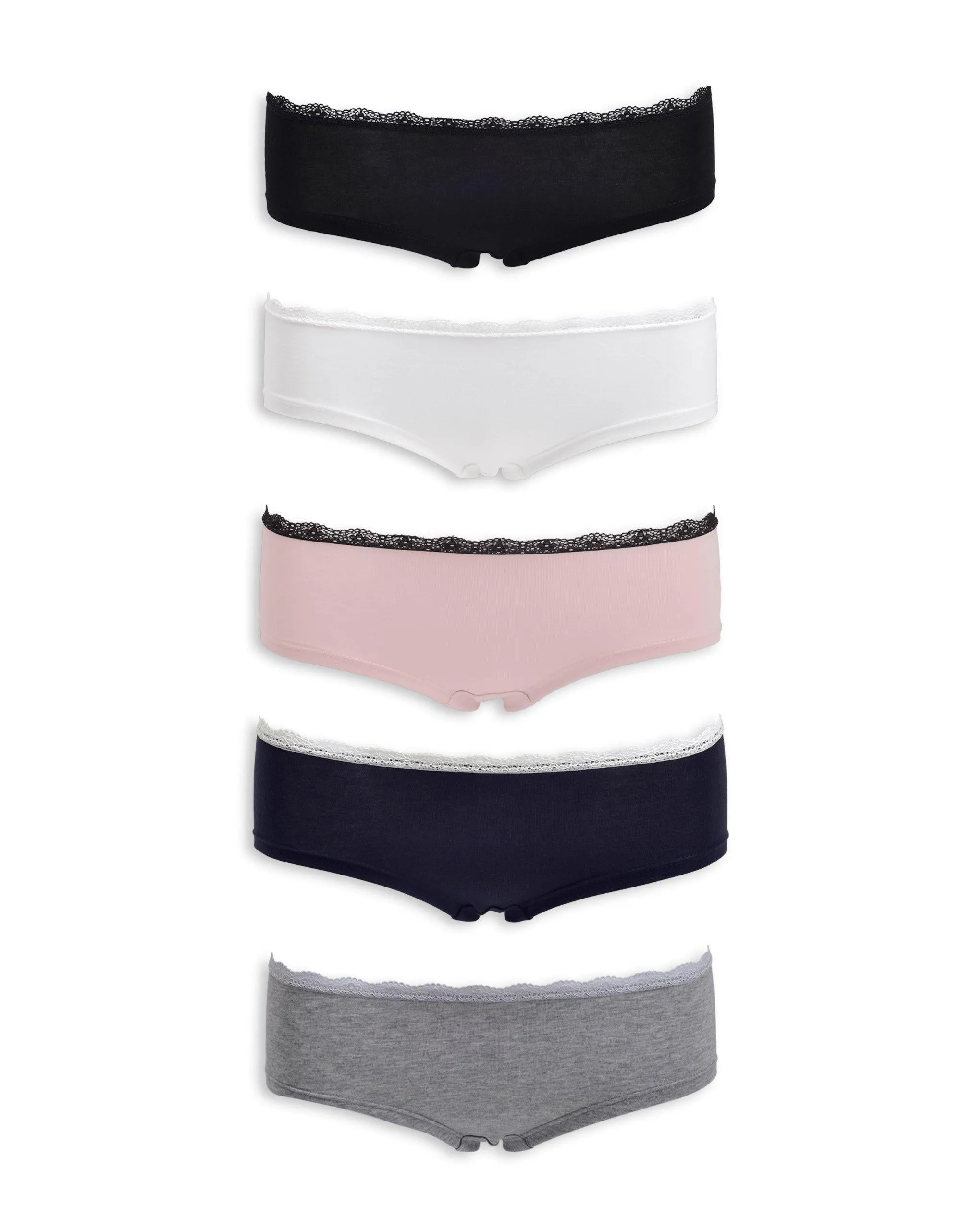 Women's Laced Boyshort Panties Underwear | 5 Pack