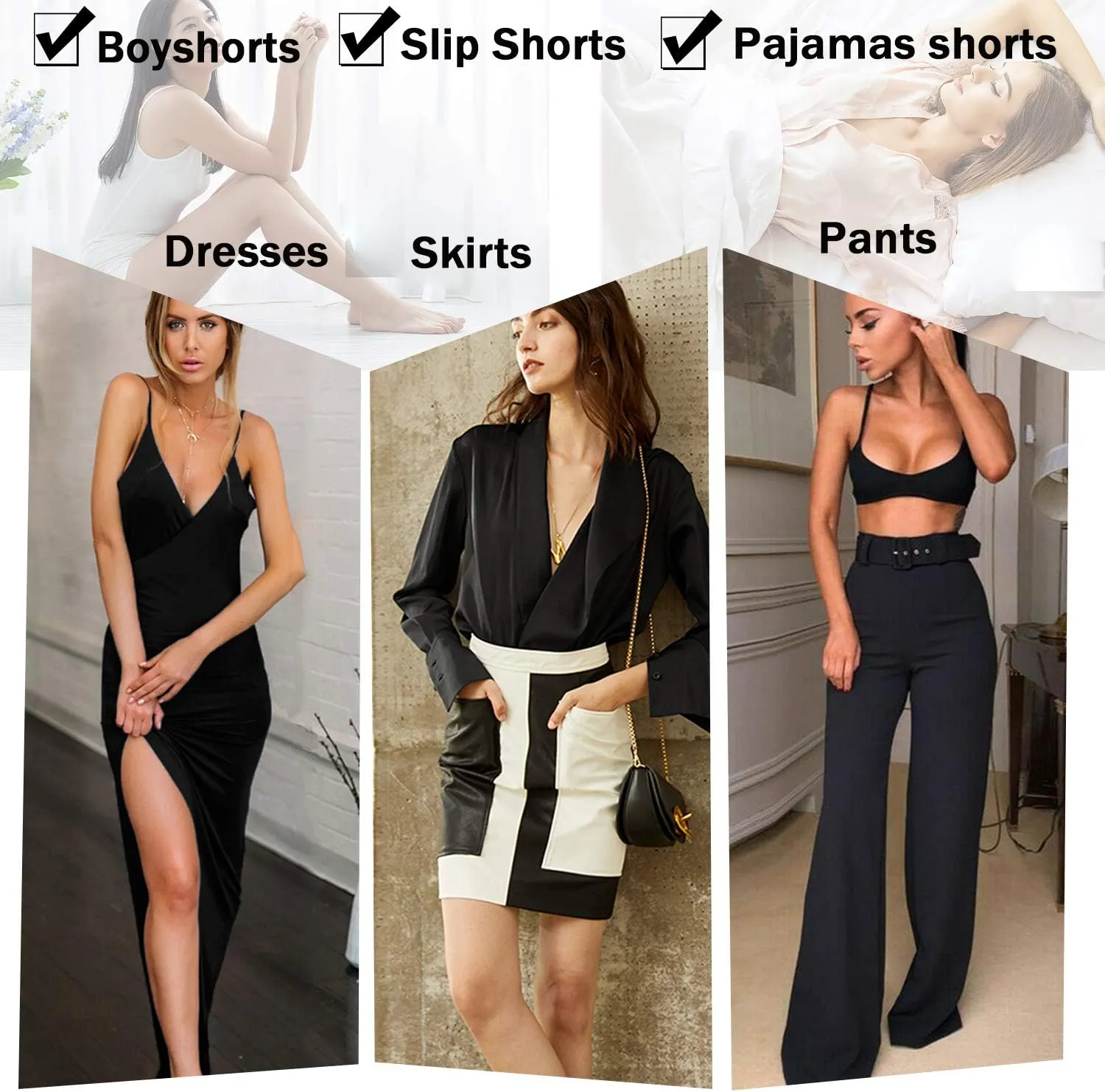 Womens Slip Shorts for Under Dress Seamless Shapewear Boyshorts Tummy Control Panties Shaping Shorts