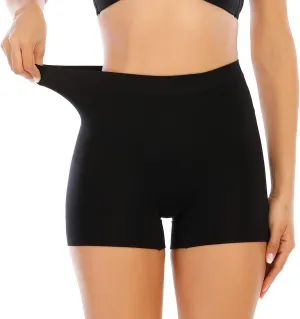 Womens Slip Shorts for Under Dress Seamless Shapewear Boyshorts Tummy Control Panties Shaping Shorts