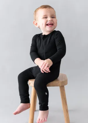 ZIPPERED ROMPER - MIDNIGHT