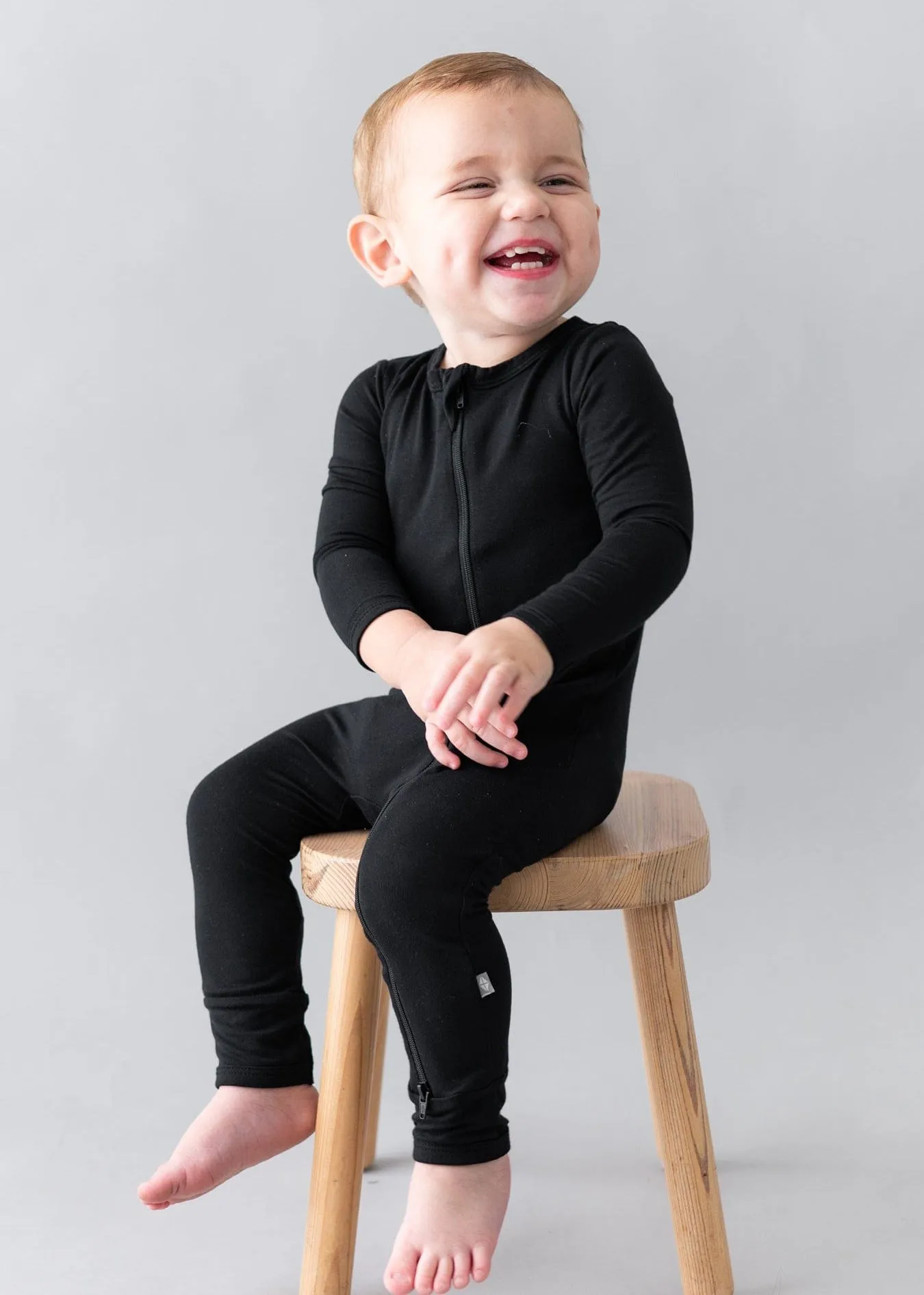 ZIPPERED ROMPER - MIDNIGHT