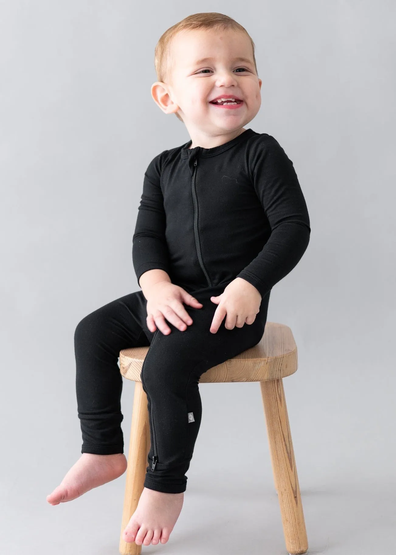 ZIPPERED ROMPER - MIDNIGHT