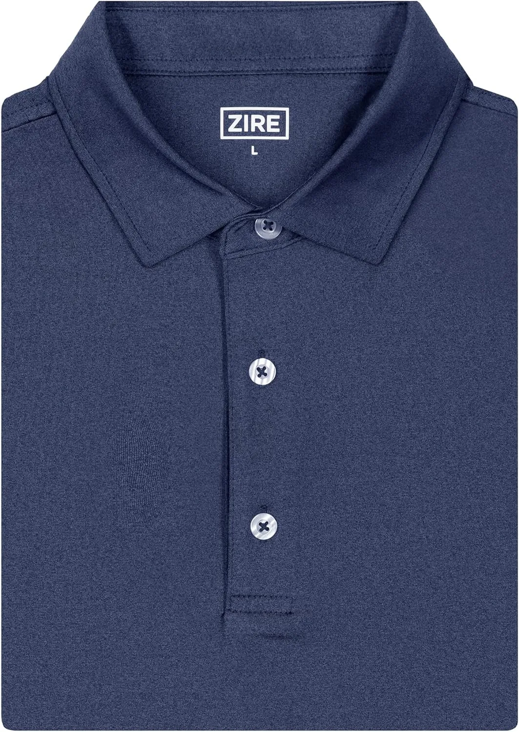 ZIRE Golf Men's Performance Polo | Dry Fit Short Sleeve Shirt | Moisture-Wicking Golf Shirt for Men | UPF 50  | 4-Way Stretch