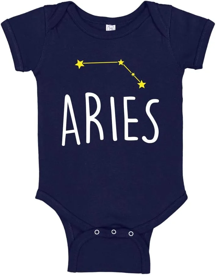 Zodiac Astrology Constellation Star Signs Baby Bodysuit/Toddler T-Shirt for New Baby Boy/Girl